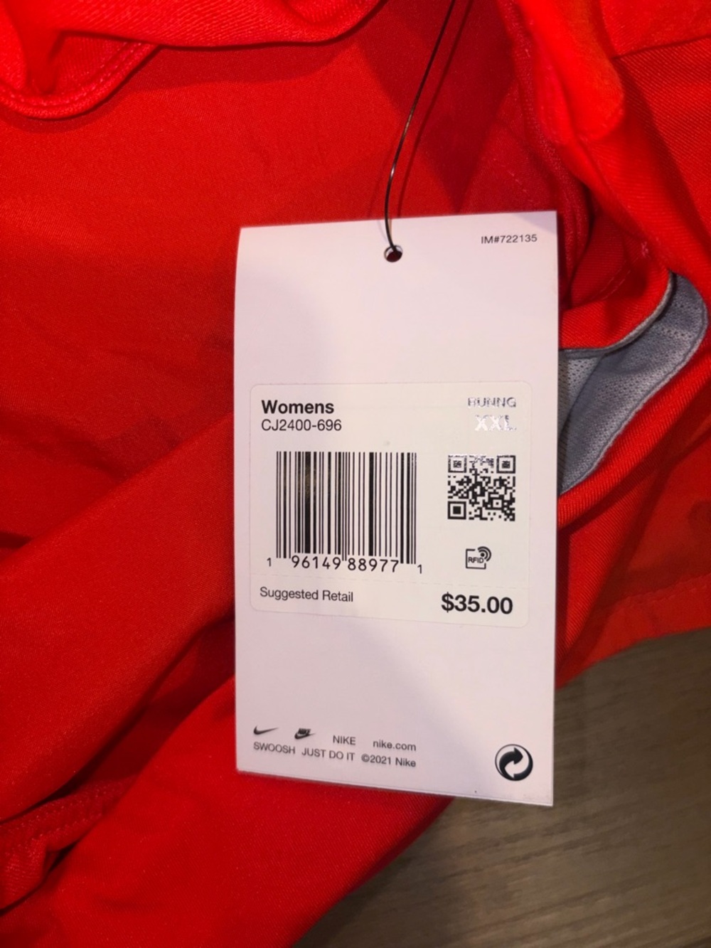 Nike Dri Fit 3" Crew Running Shorts Light Crimson CJ2400-696 Womens Plus Sz XX - Picture 9 of 10